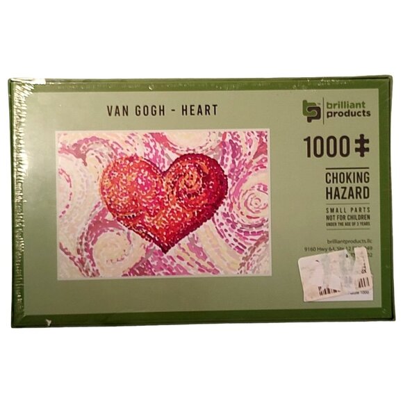 Van Gogh Heart 1000 Piece Puzzle By Brilliant Products Family Entertainment - Picture 2 of 6